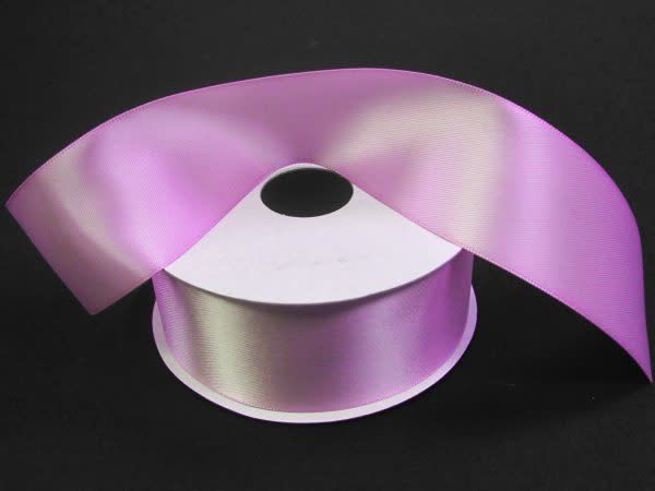 SILKY DOUBLE FACE SATIN NON WIRED EDGE 1.5"" x 25 YD LAVENDER