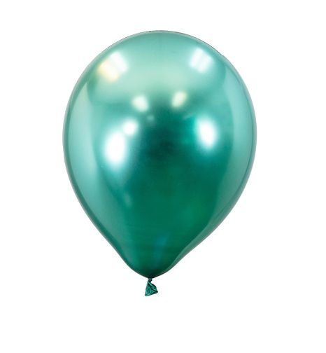 12’’ GREEN CHROME BALLOON, 50 PCS REG $7.99