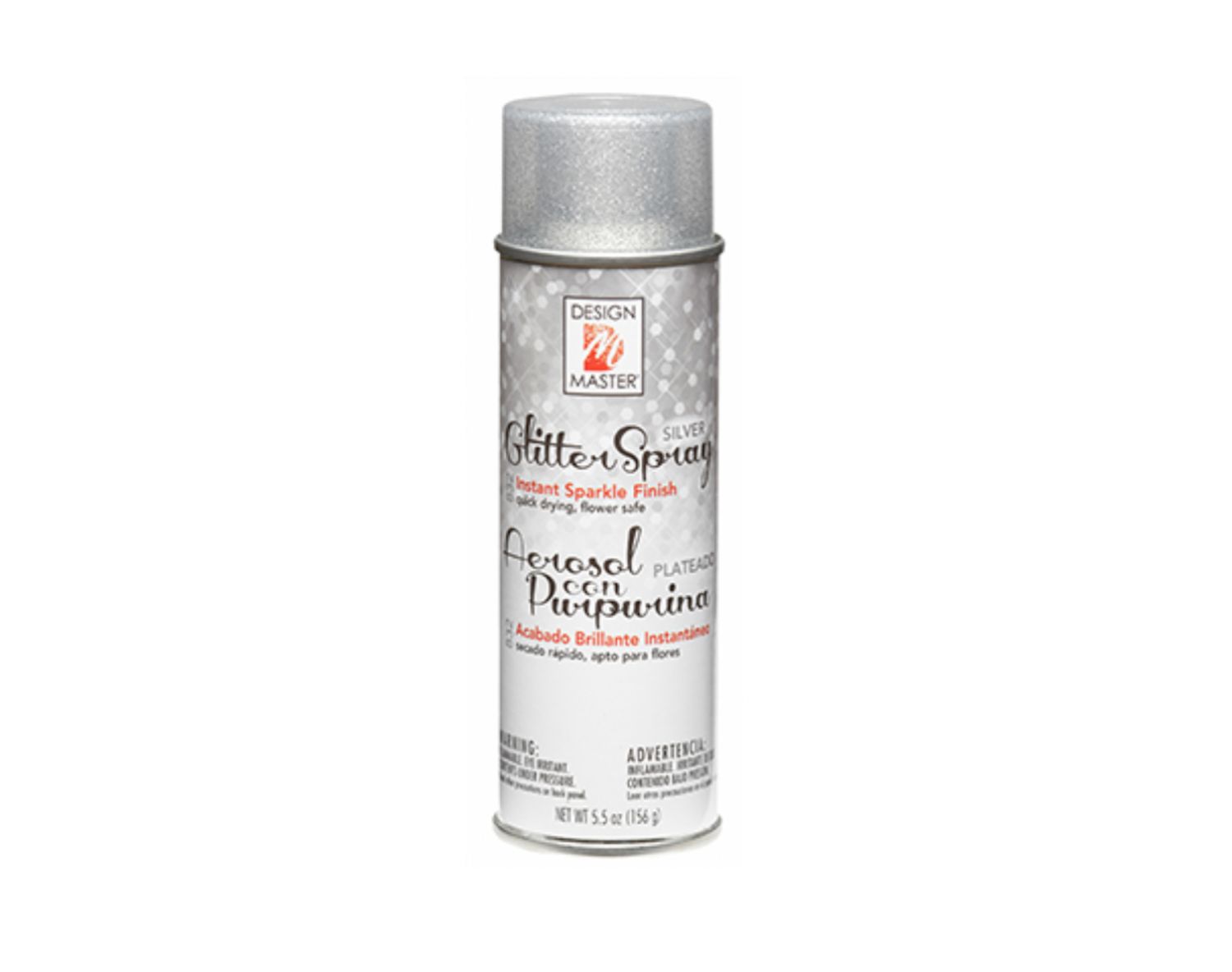 832 SILVER GLITTER SPRAY