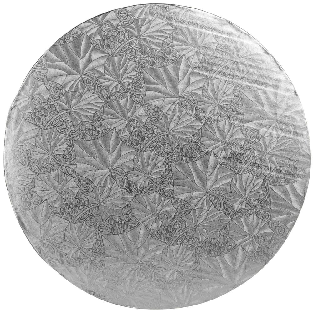 Corrugated Silver Round Cake Boards 16"" X 1/2""