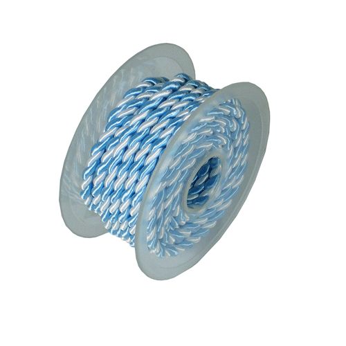 5.5mm x 10Y Rope Light Blue/ White