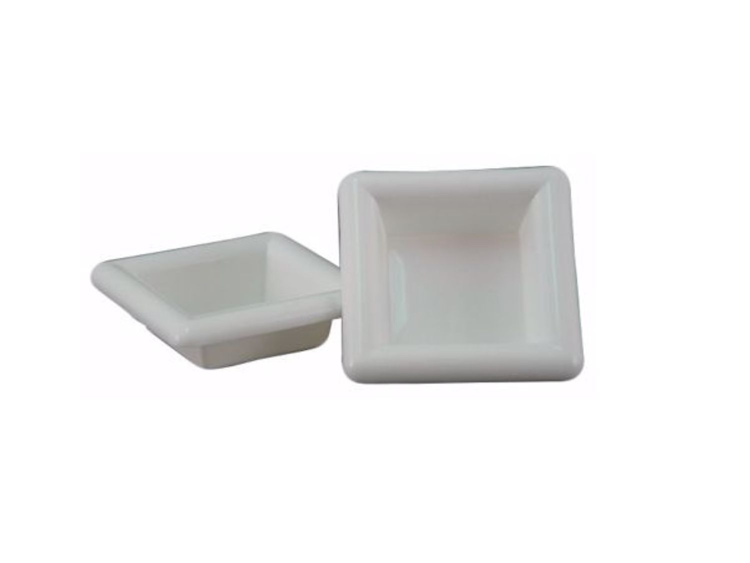 2"H X 5" X 5" SQUARE ARRANGER WHITE (7" X 7" LIP)