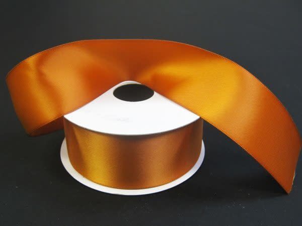 SILKY DOUBLE FACE SATIN NON WIRED EDGE 1.5"" x 25 YD COPPER