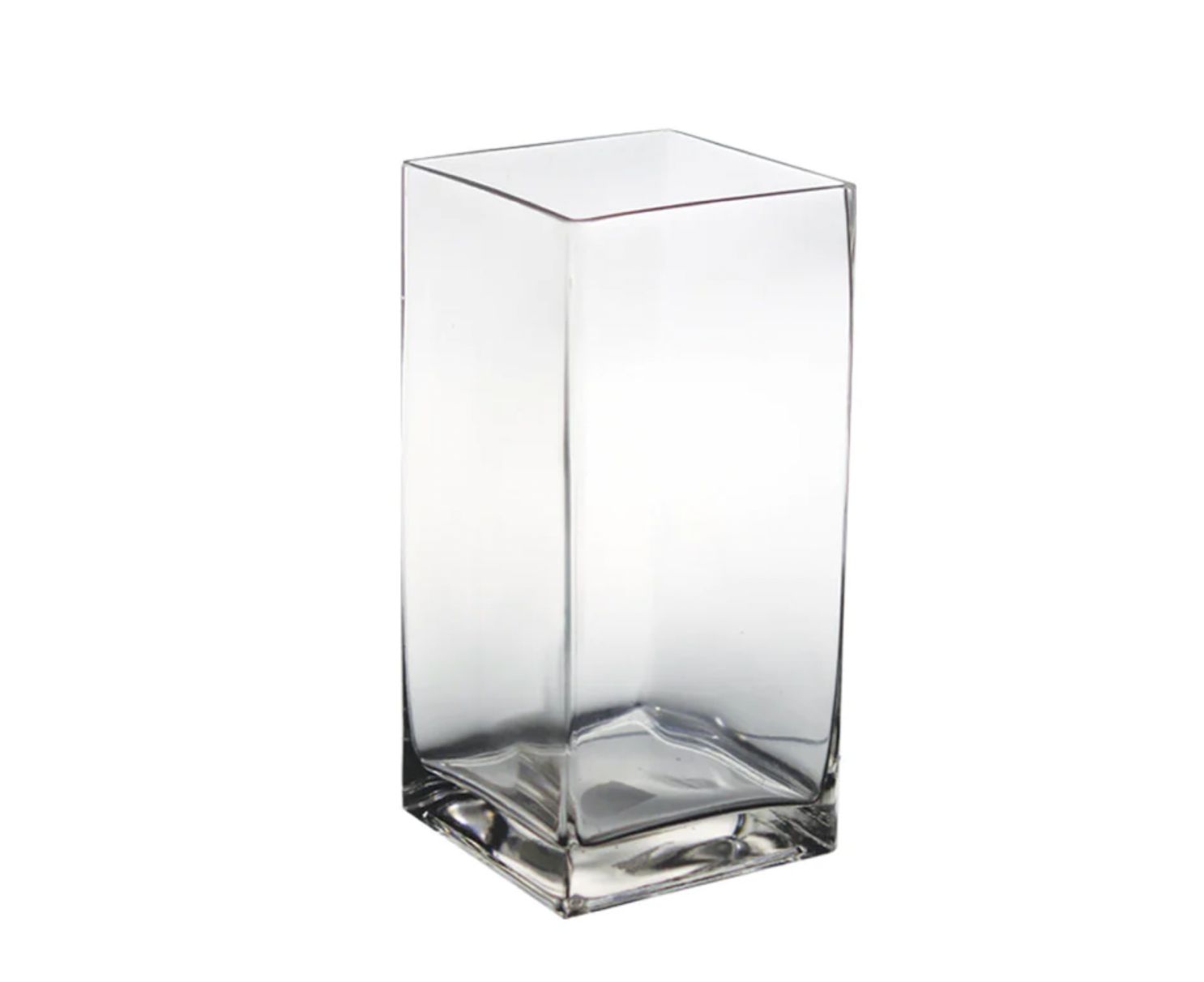 8"h x 5" x 5" CLEAR SQUARE GLASS OPENING