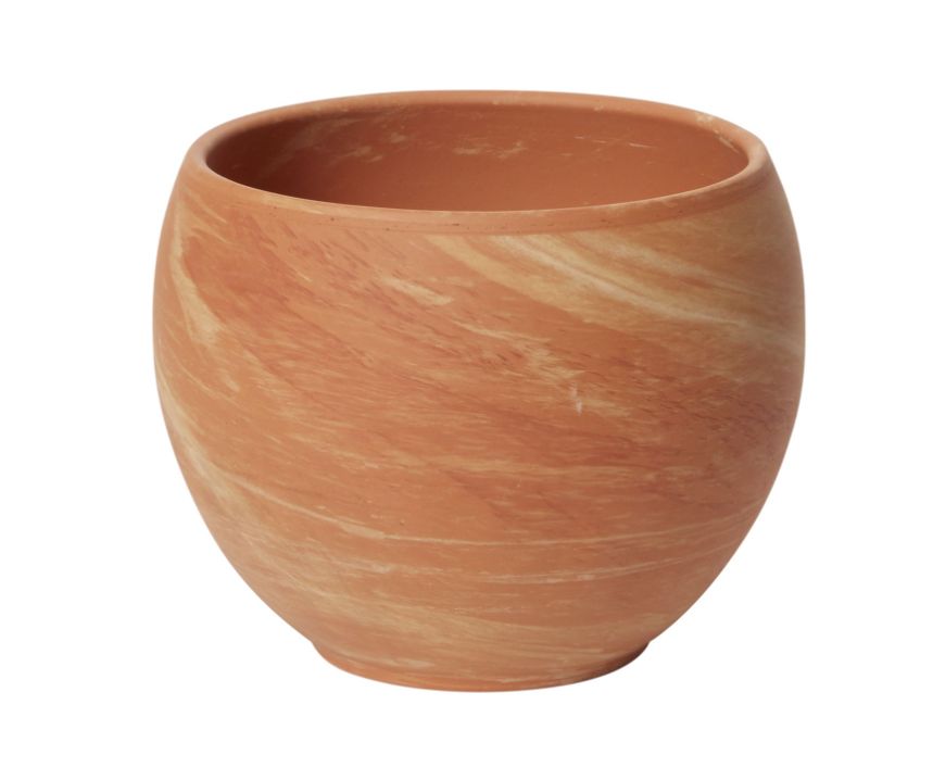 6"H X 7.75" TERRACOTTA CERAMIC ASTRID POT