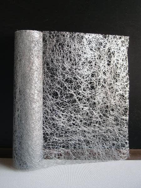 14’’ X 10 YDS MET SILVER FAUX SISAL