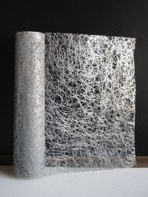 14’’ X 10 YDS MET SILVER FAUX SISAL