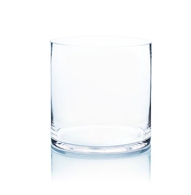 8" x 8" CLEAR GLASS CYLINDER, BOX PACKS 4 UNITS