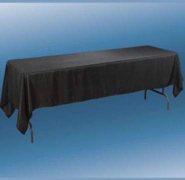 60 X 126’’ BLACK RECTANGLE TABLECLOTH