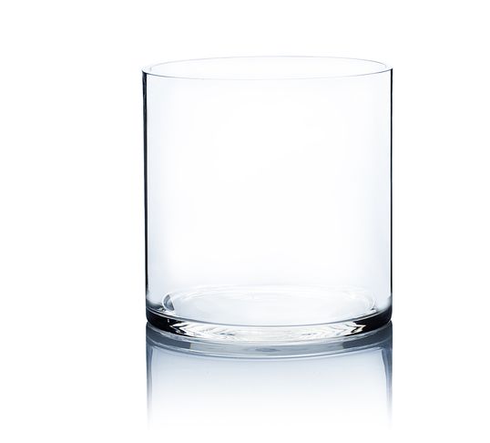 7"H X 7" CLEAR GLASS CYLINDER VASE