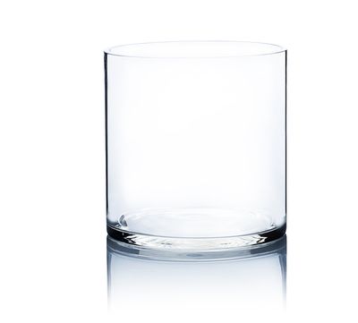 7"H X 7" CLEAR GLASS CYLINDER VASE
