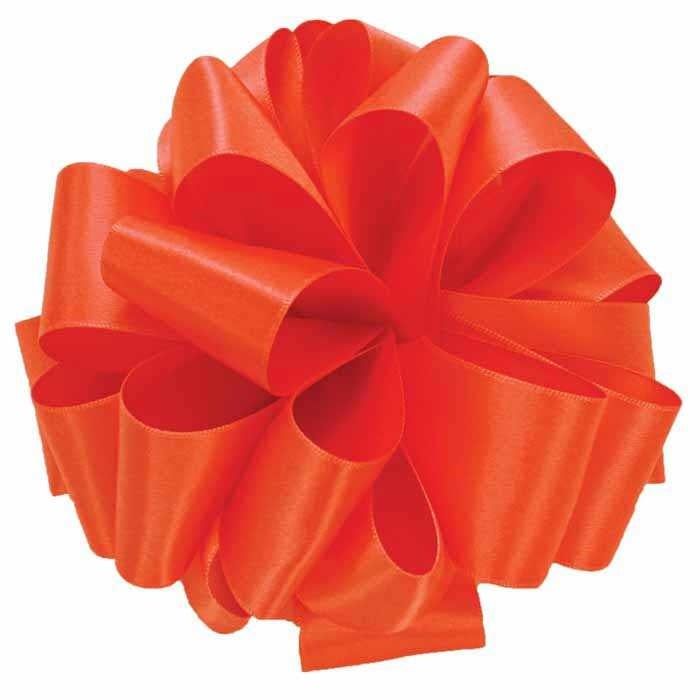 #9, 50 YDS DOUBLE FACE RIBBON LIVING CORAL