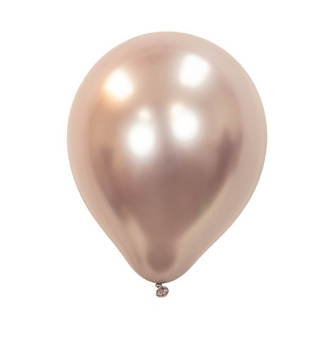 12’’ ROSE GOLD CHROME BALLOONS, 50 PK