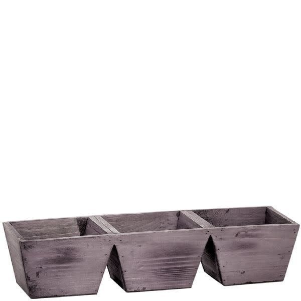 40% off was $12 now $7.19. 3 PART REC DK WOOD PLANTER