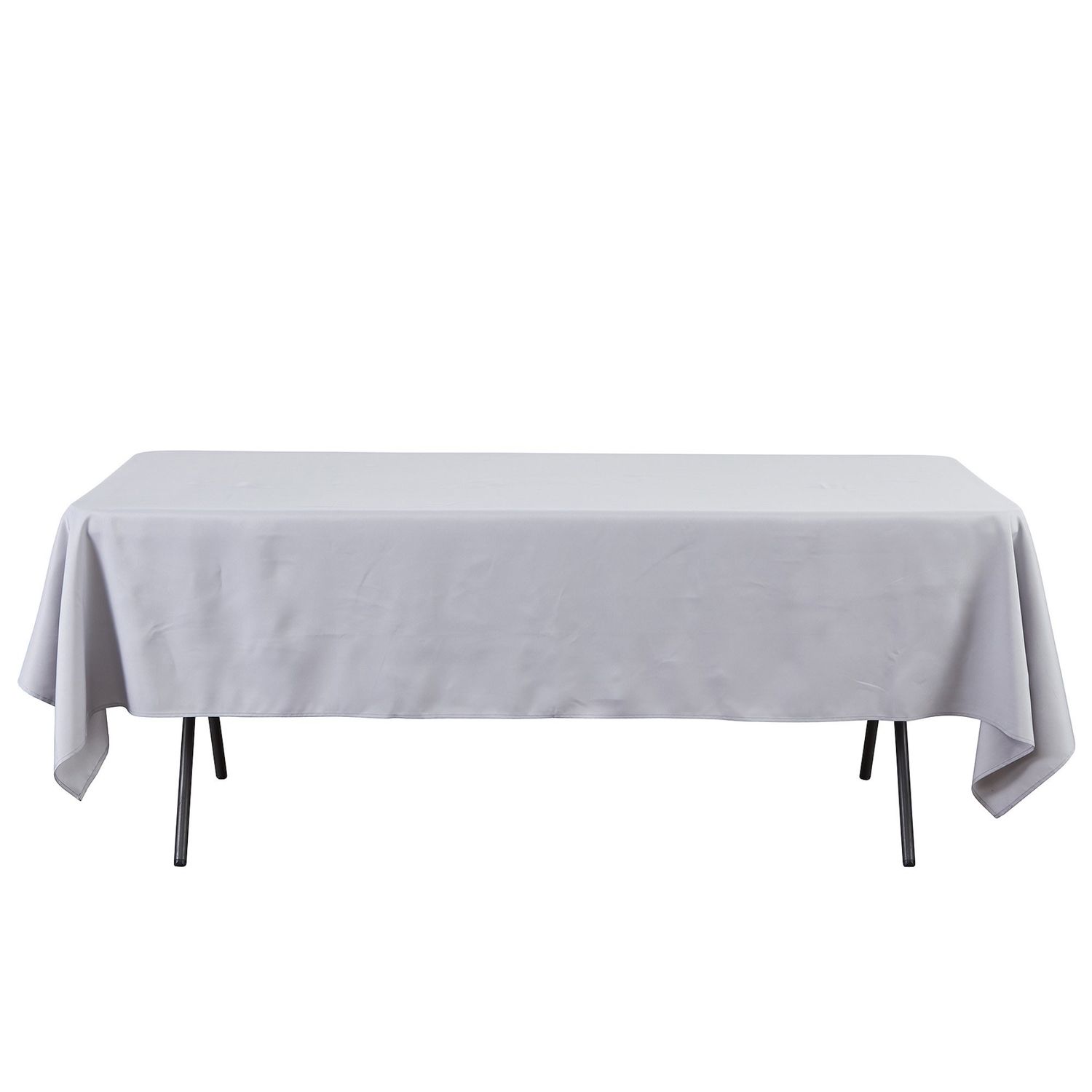 60 X 126’’ RECTANGULAR SILVER TABLECOVER reg $11.99