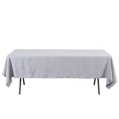 60 X 126’’ RECTANGULAR SILVER TABLECOVER reg $11.99
