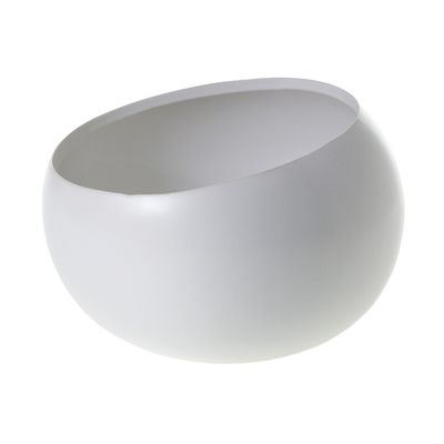 7.5"x 5.25”H WHITE Simply Collection ANGLED BOWL (AD)