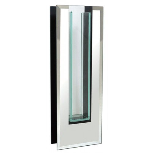 50% off was was $19 now $9.50. 5" X 2" X 14" MIRROR GLASS VASE