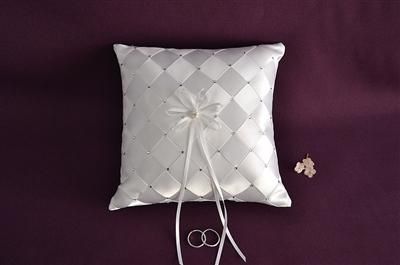 HAND WOVEN RING PILLOW W/RHINESTONE, reg. 23.99