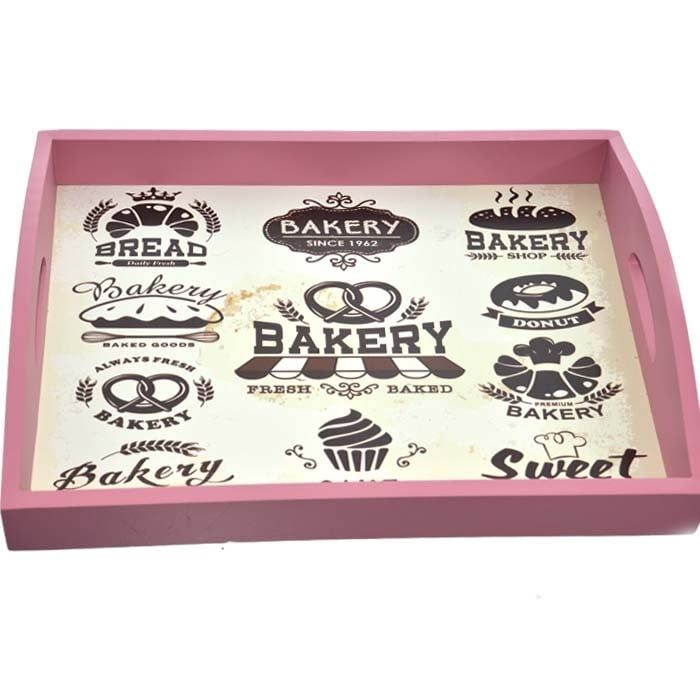 BAKERY WOOD TRAY 13.78x9.84x2.56in, REG $9.99