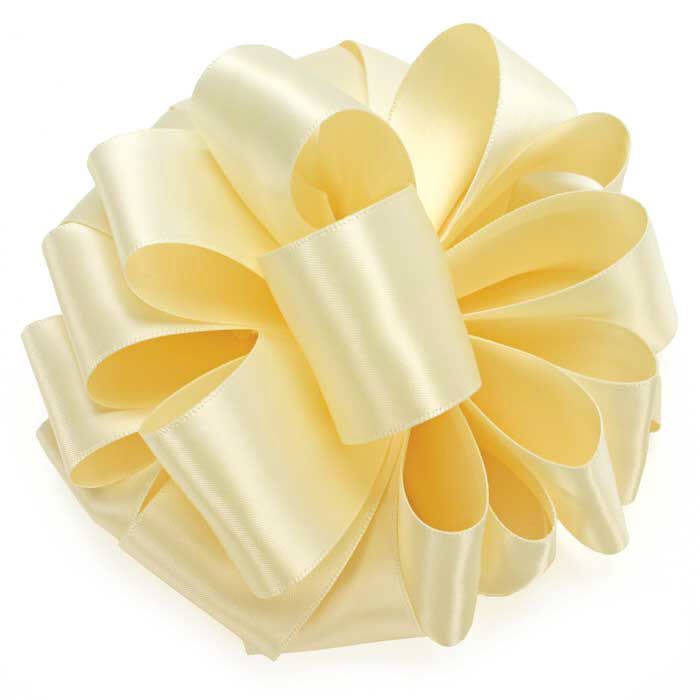 #9, 50 YDS DOUBLE FACE SATIN RIBBON “CREAM”