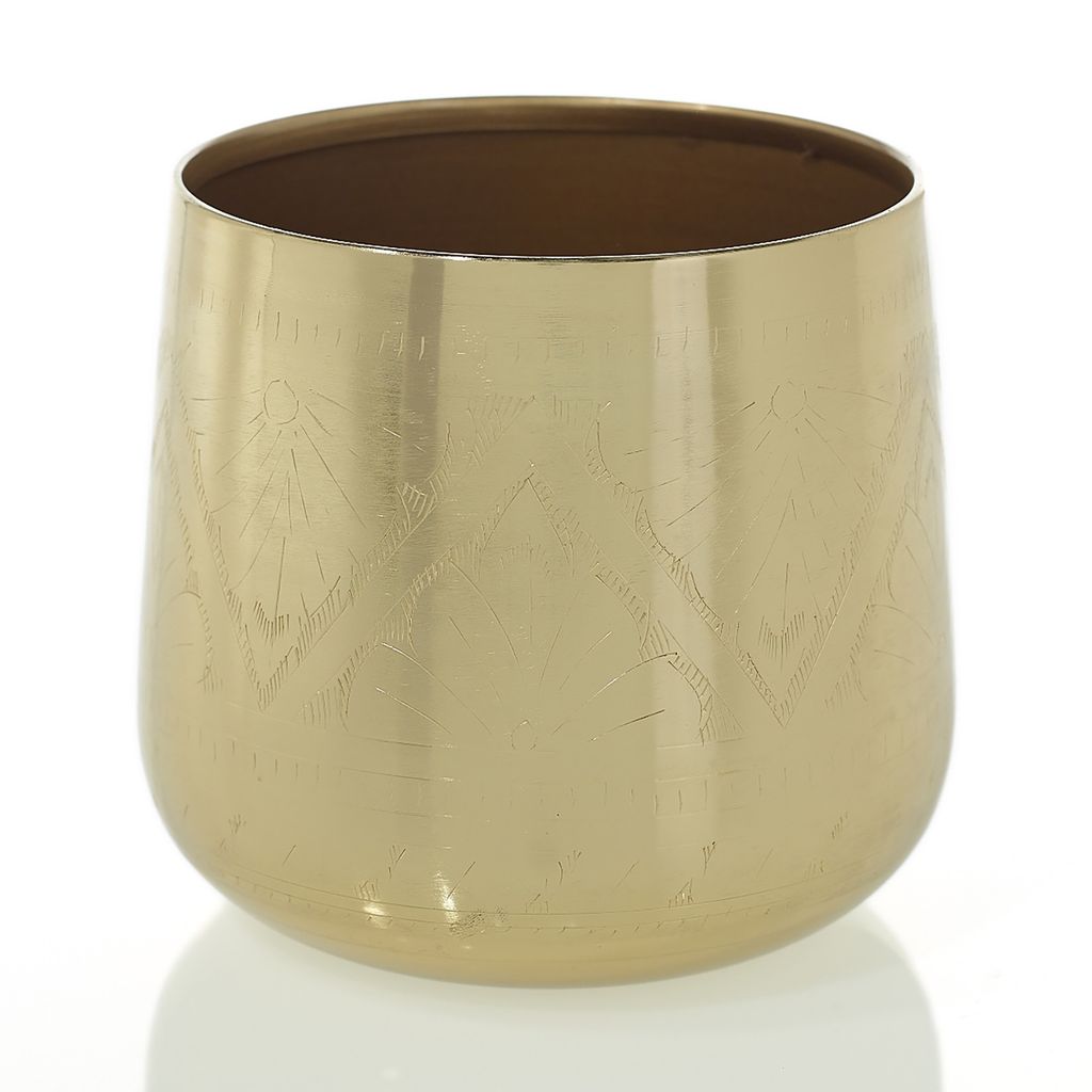 6” X 6” GOLD TULUM POT