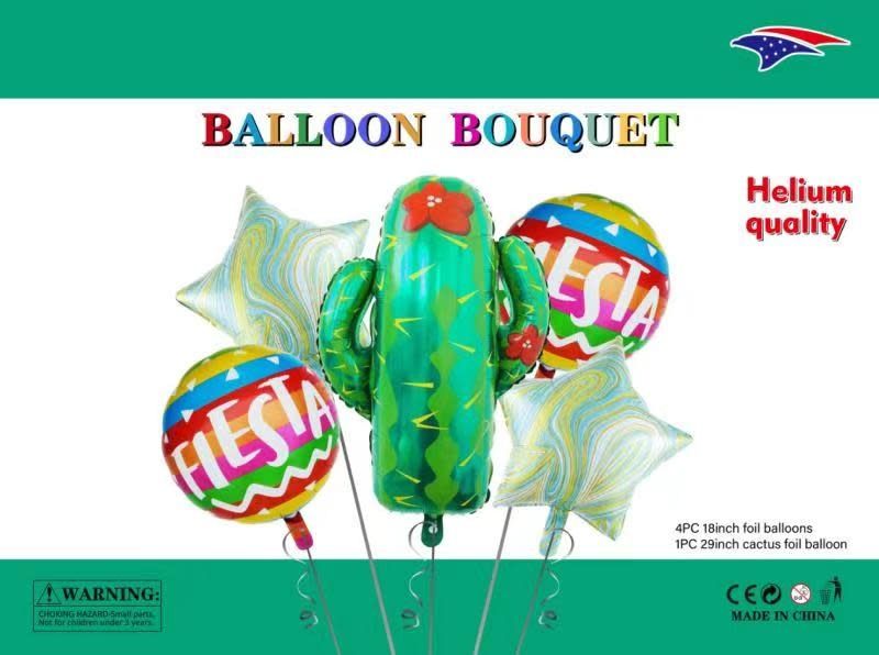 FIESTA CACTUS BALLOON BOUQUET