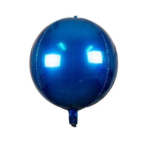 16'' SPHERE ORB FOIL BALLOON- ROYAL BLUE