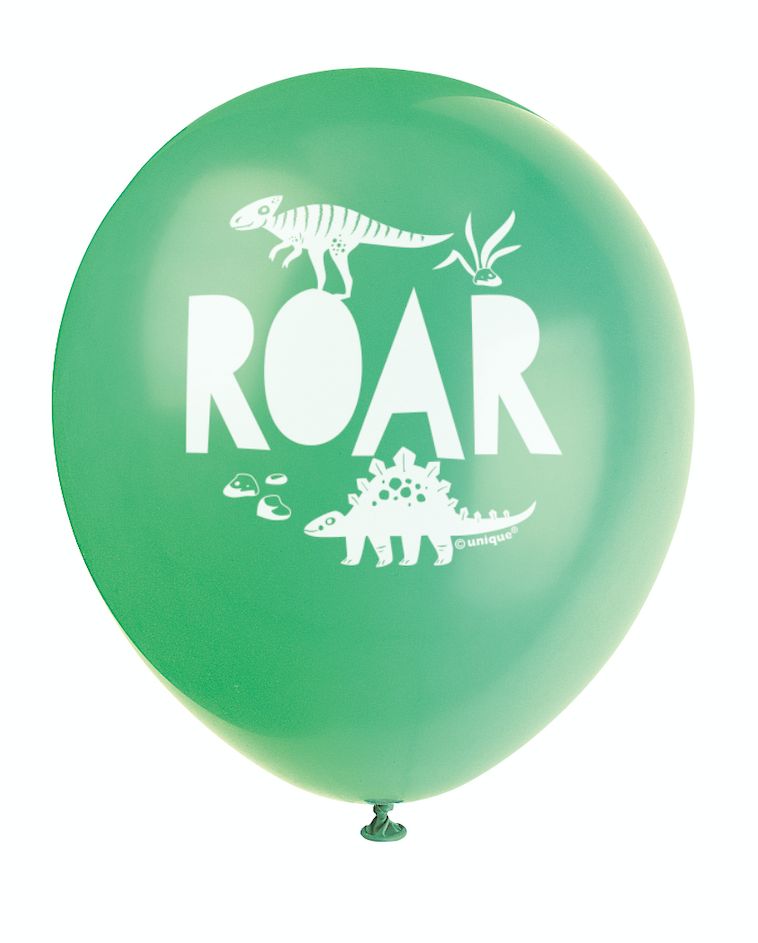 DINO LARGE BALLOON KIT, 6 PCS