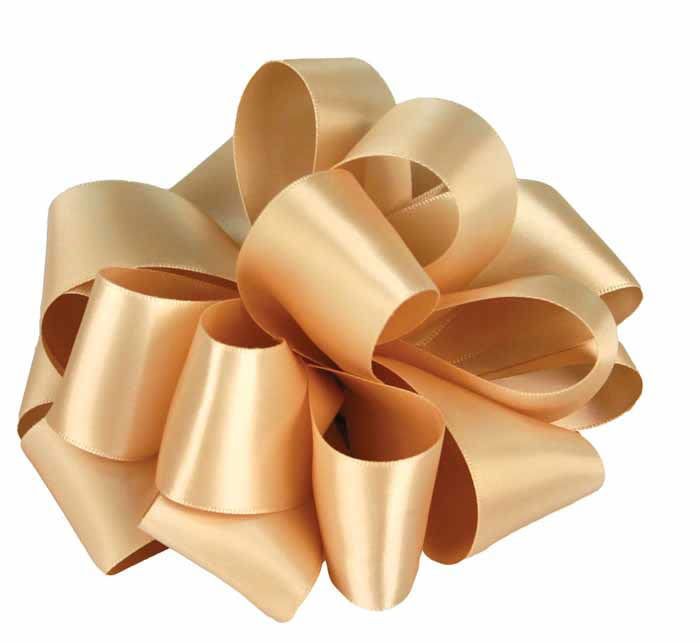 #9, 50 YDS DOUBLE FACE RIBBON, “OATMEAL”