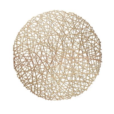 GOLD ROUND PLACEMAT "SUMMER',