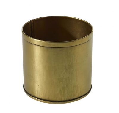 3”H X 3.25” CYLINDER BRYANT COLLECTION GOLD METAL (AD)