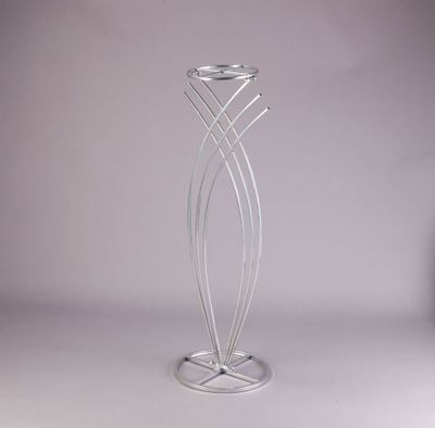 42”H X 14”W SILVER WIRED MERMAID PEDESTAL STAND