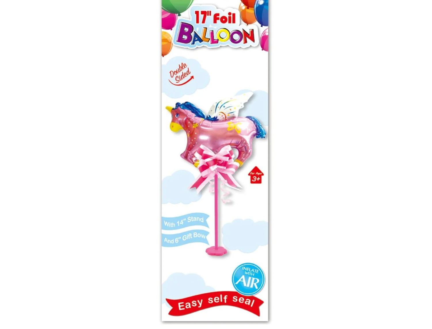 14'' FOIL BALLOON UNICORN ON STICK reg $1.99
