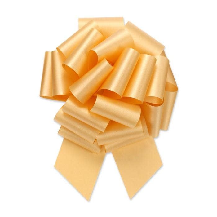 PERFECT BOW  #9 GOLD, 1.5” ribbon width, 5.5" bow size, 20 loops.  ND