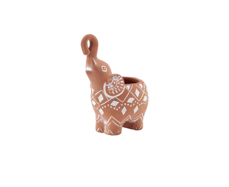 60% off was $8 now $3.20. 5.5"H 1.75" W x 1.25" L ELEPHANT PLANTER