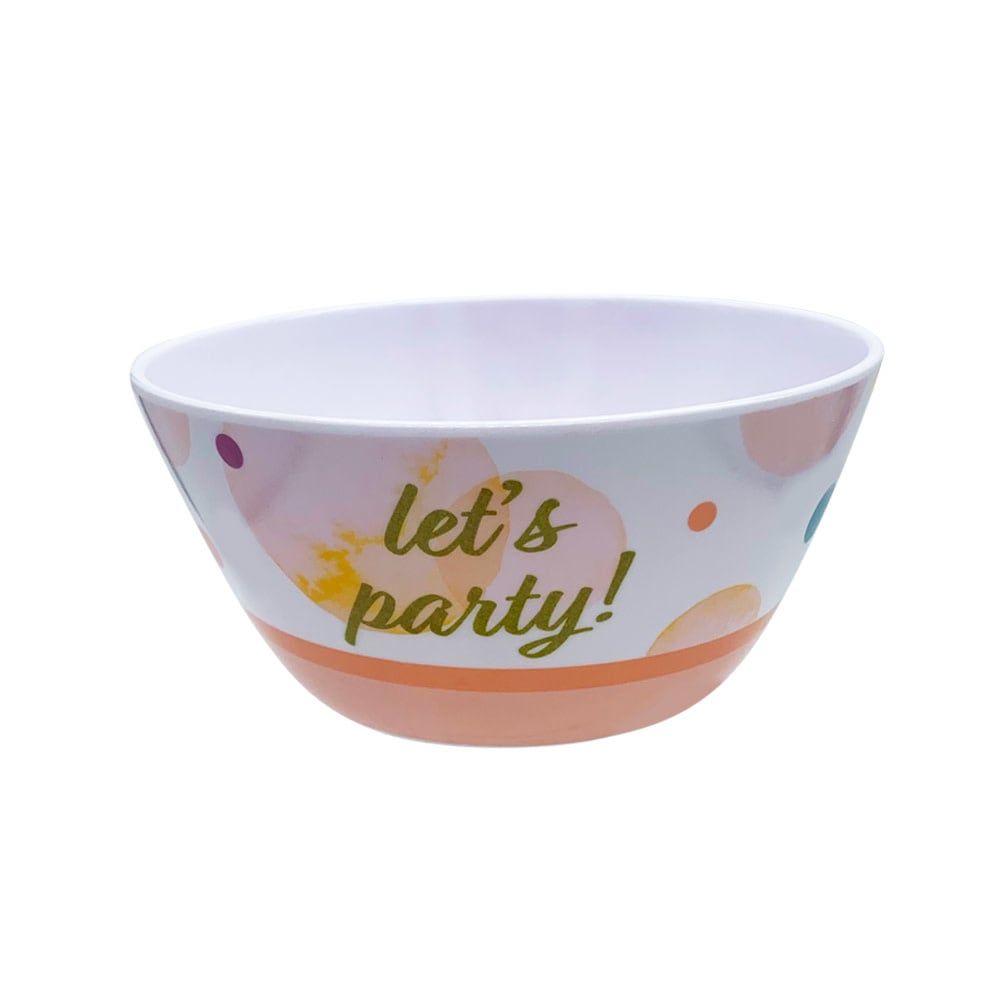' LET'S PARTY" MELAMINE BOWL, reg $1.99