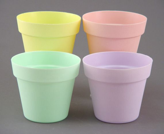 6.5"h x 7"d  Pot Cover SOFT TONE(60) assorted colors per box