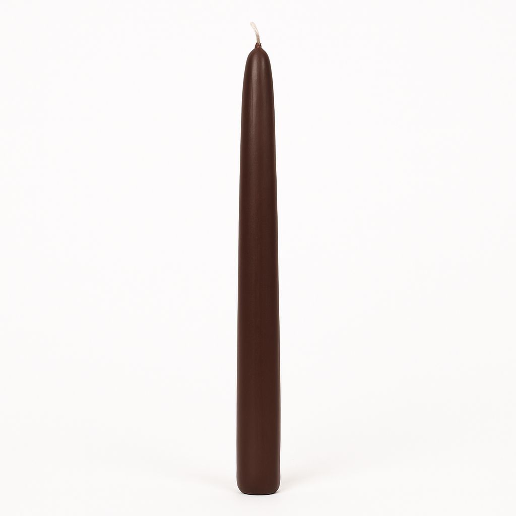 Taper Candles (Cello Wrapped) 12 INCH  CHOCOLATE