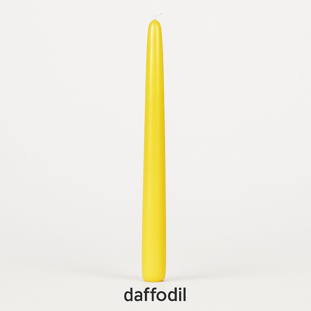 Taper Candles (Cello Wrapped) 12 INCH  DAFFODIL