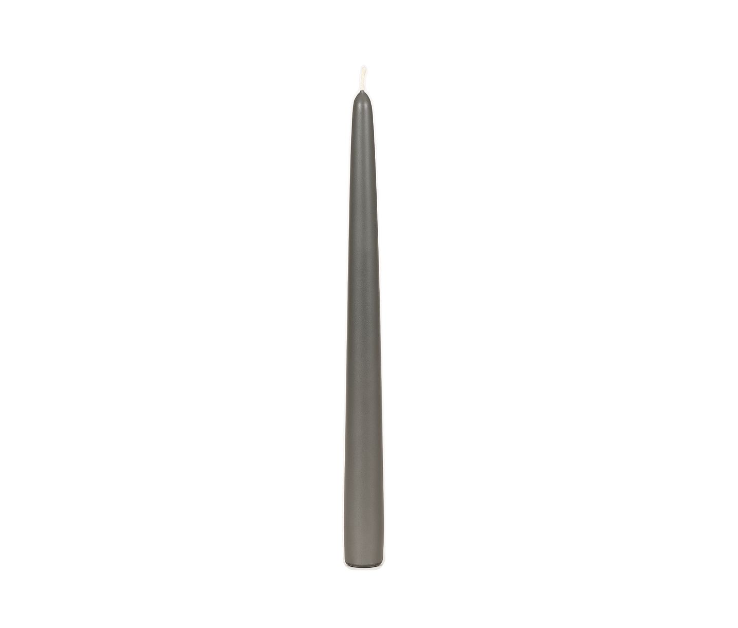 TAPER CANDLE 12 IN SLATE GREY