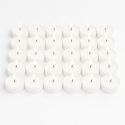 8 hr. Tealight with plastic holder (sold in packs of 30)