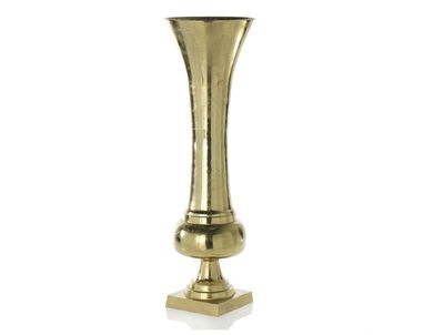 38”H X 12.25” GOLD METAL MAJESTY VASE (AD)