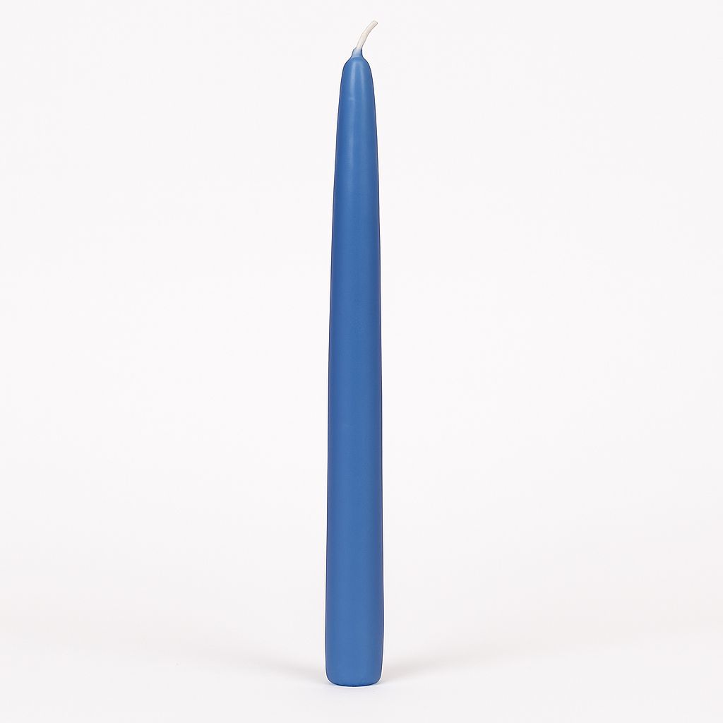 TAPER CANDLES 12 INCH MED BLUE