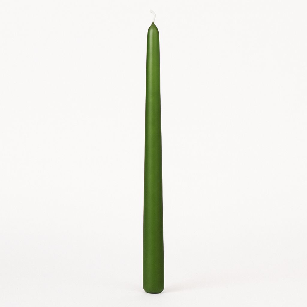 Taper Candles (Cello Wrapped) 12 INCH  FRESH GREEN