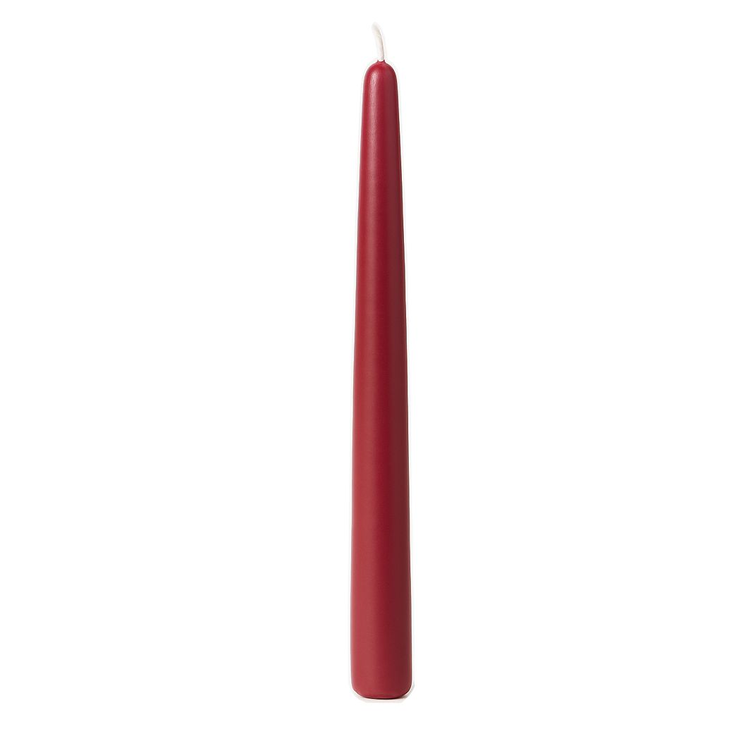 TAPER CANDLES- 12’’, CRANBERRY