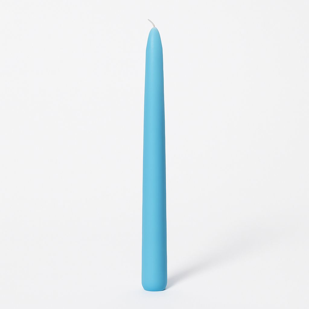 Taper Candles (Cello Wrapped) 12 INCH  LIGHT BLUE