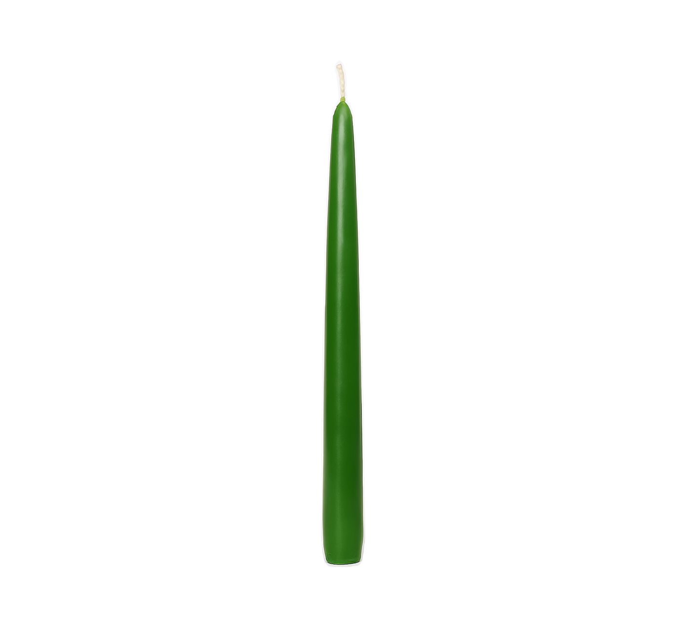 Taper Candles (Cello Wrapped) 12 INCH  HOLIDAY GREEN
