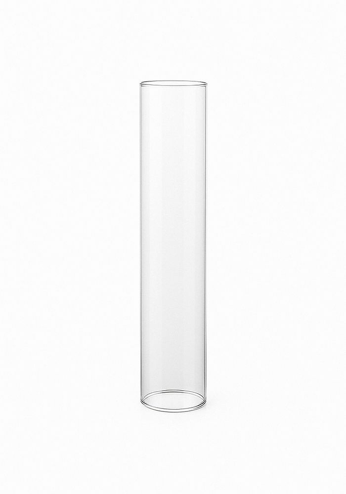14"h x 3" CHIMNEY GLASS TUBE (OPEN AT THE BOTTOM AND TOP)