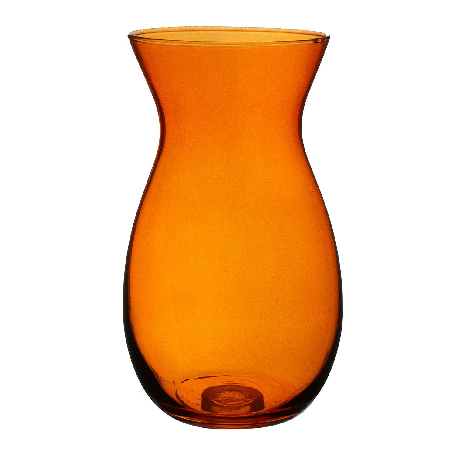 8"h x 4" JORDAN MARIGOLD GLASS VASE